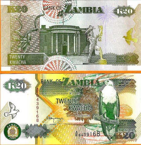 Замбія / Zambia 20 Kwacha 1992 UNC