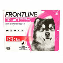 Frontline Tri-Act Краплі на холку від бліх, кліщів і комарів для собак від 40 до 60 кг, 1 шт.