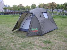 Туристичний намет 2-х місцева. 2-х шарова з Тамбуром Green Camp 3006, фото 2
