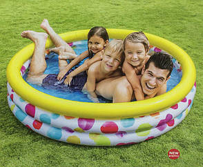 Басейн Intex 59419 NP (12) розміром 114х25см, об'ємом 173л, вагою 0,86 кг, від 3 років, фото 1