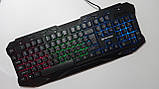 Клавіатура мультимедійна з LED-підсвіткою FANTECH K10 HUNTER, USB, фото 2