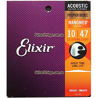 Струны Elixir 16152 Nanoweb Phosphor Bronze 12-String Light 10-47