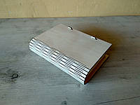 Скринька-купюрниця з фанери 18х14х3,5 см.