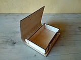 Скринька-купюрниця з фанери 18х14х3,5 см., фото 2