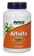 Люцерна NOW Foods Alfalfa 650mg 250 tabs