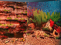 Фон для аквариума плотный двухсторонний, высота 40cм(9035-9019), цена за 10см