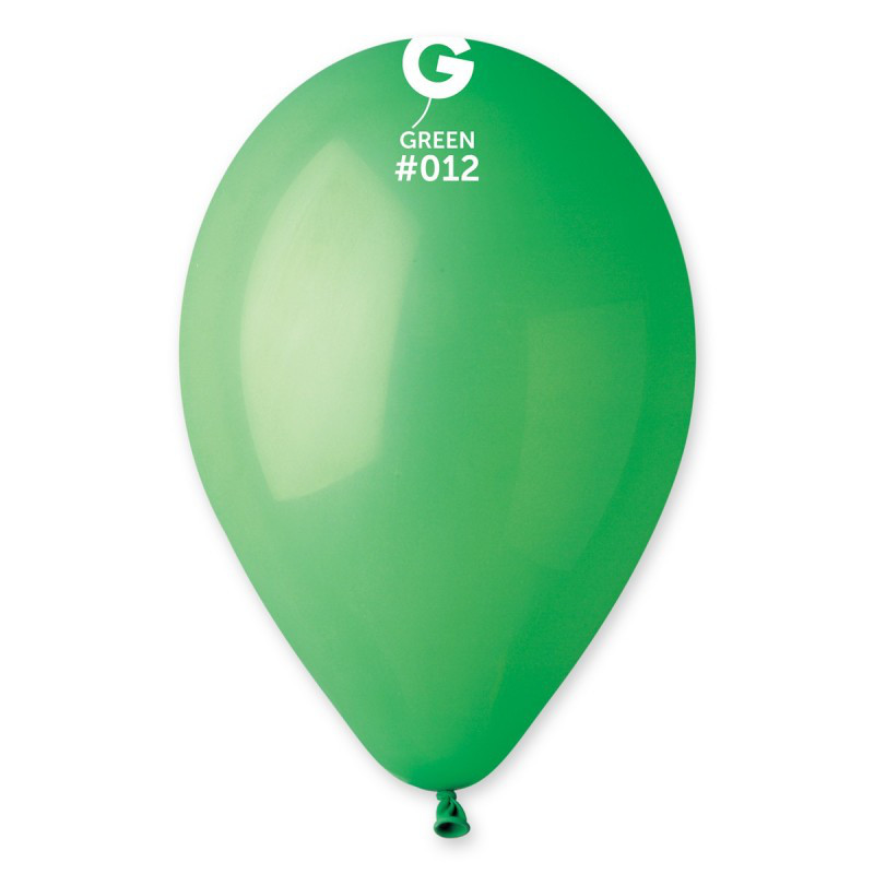 Повітряні кулі 10" (25 см) 12 Зелений пастель В упак: 100шт. ТМ "Gemar" Італія