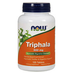 Омолодження та детоксикація NOW Foods Triphala 500mg 120 tabs