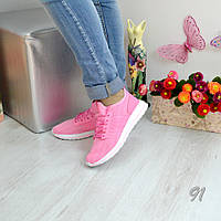 Женские кроссовки розовые 40, 41 р, женская обувь, кроссовки сетка, кроссовки на шнуровке