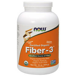 Клітковина NOW Foods Fiber-3 454 g