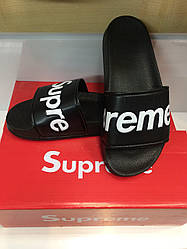 Жіночі шльопанці Supreme Black