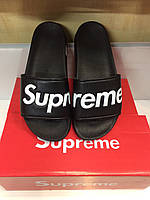 Мужские шлепанцы Supreme Black