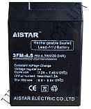 Аккумулятор 6v 4.5Аh Aistar, фото 5