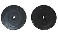 Композитные диски (блины) для штанги в пластиковой оболочке, 2 штуки по 10 кг посадочный диаметр 30мм