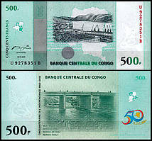 Конго / Congo 500 francs 2010 UNC