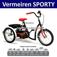 Vermeiren SPORTY Special Bike Реабілітаційний ортопедичний триколісний велосипед для дітей з ДЦП 8-13 років