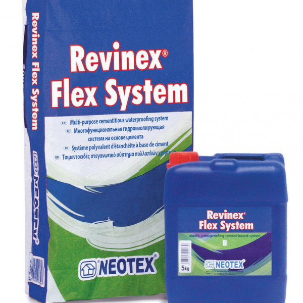 Економна гідроізоляційна система REVINEX FLEX U360 (A+B) 25+10 кг