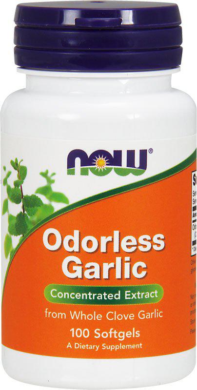 Odorless Garlic NOW, 100 капсул