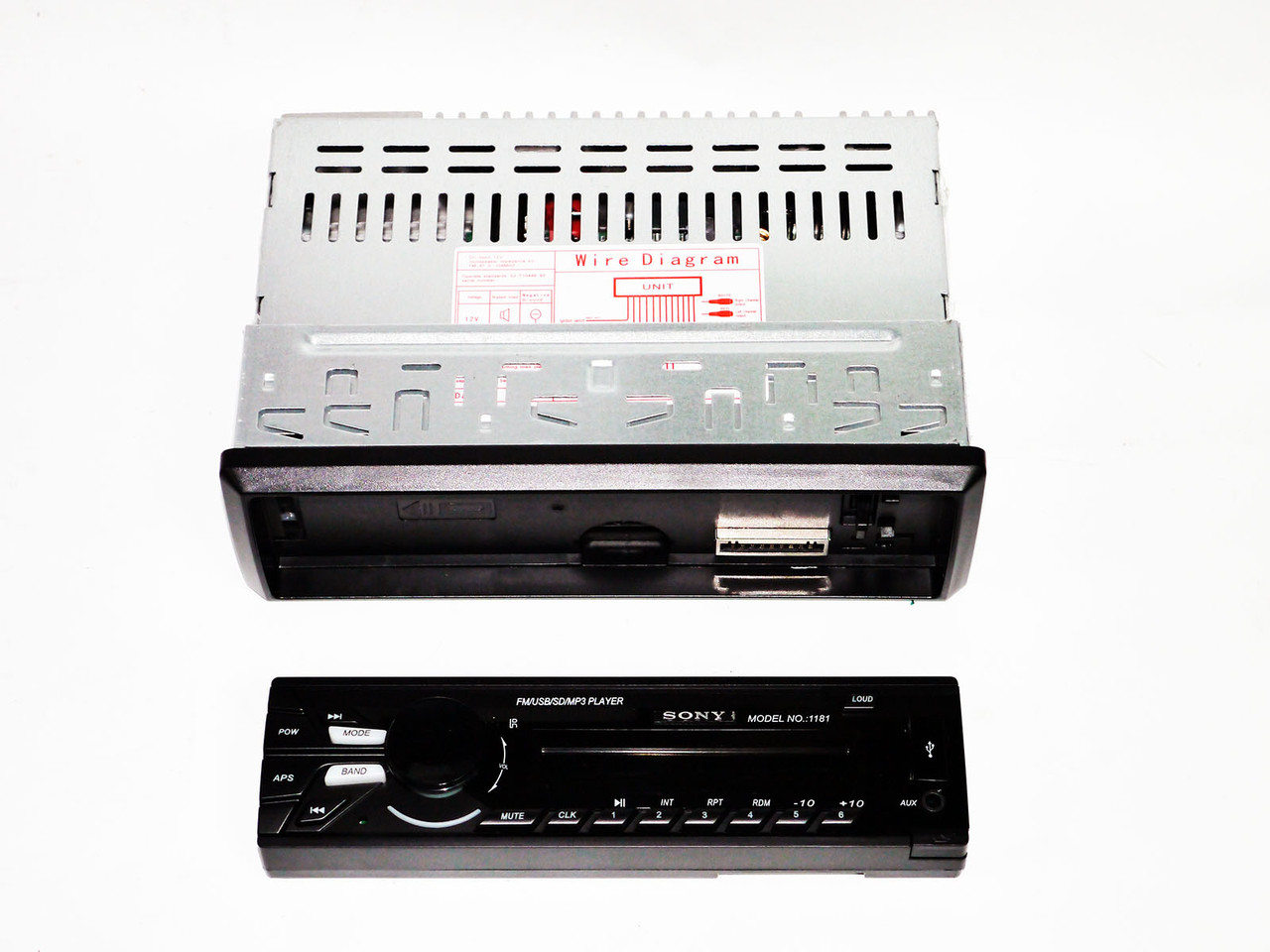 Автомагнітола 1181 — USB+SD+AUX+FM (4x50W)