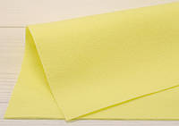Корейский мягкий фетр 1,2 мм (100х110 см) - №5 Бледно-желтый