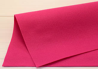 Корейський м'який фетр 1,2 мм (100х110 см) - №12 Яскраво-рожевий