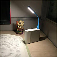USB лампа для ноутбука мини голубой
