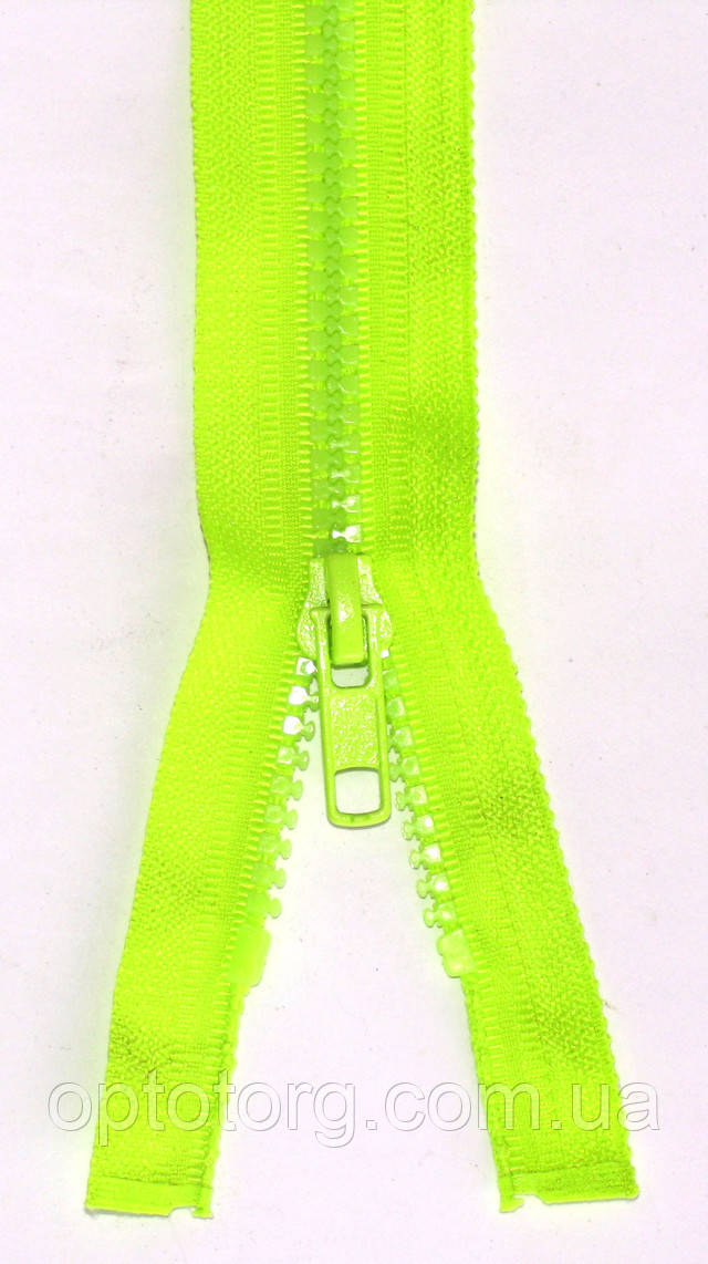 Блискавка тракторна лимонного кольору трактор №5 одинарна ширина ланки 5мм оптом від optotorg.com.ua