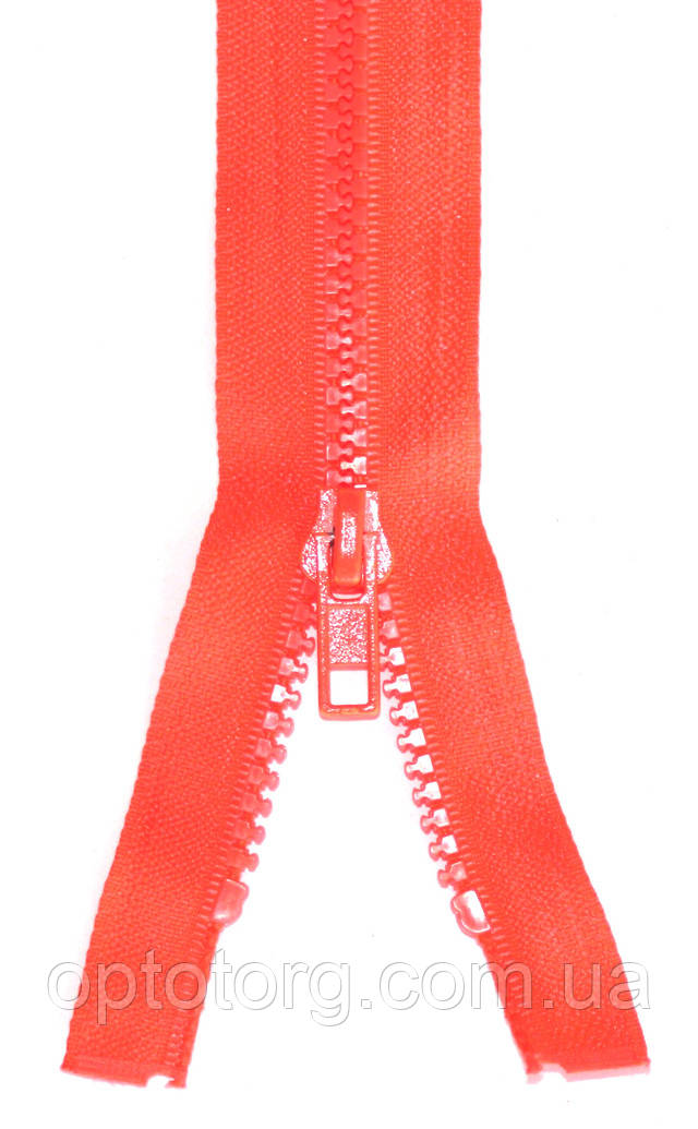 Блискавка тракторна трактор №5 ультра рожевого кольору одинарна ширина ланки 5мм оптом від optotorg.com.ua