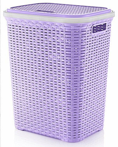 Кошик для білизни Irak Plastik "Hamper" 56 л, бузок
