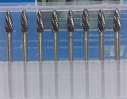Борфреза полум'яна (НX) 4х10х3 твердосплавна
