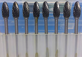 Борфреза полум'яна (НX) 6х10х3 твердосплавна