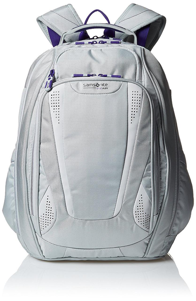 Рюкзак Samsonite Vizair 2 Laptop Backpack, Silver/Purple