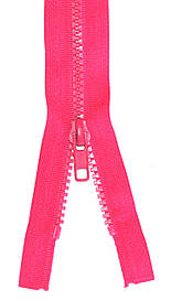 Блискавка тракторна 5 Малина пластикова 110см разьемная на два бігунка