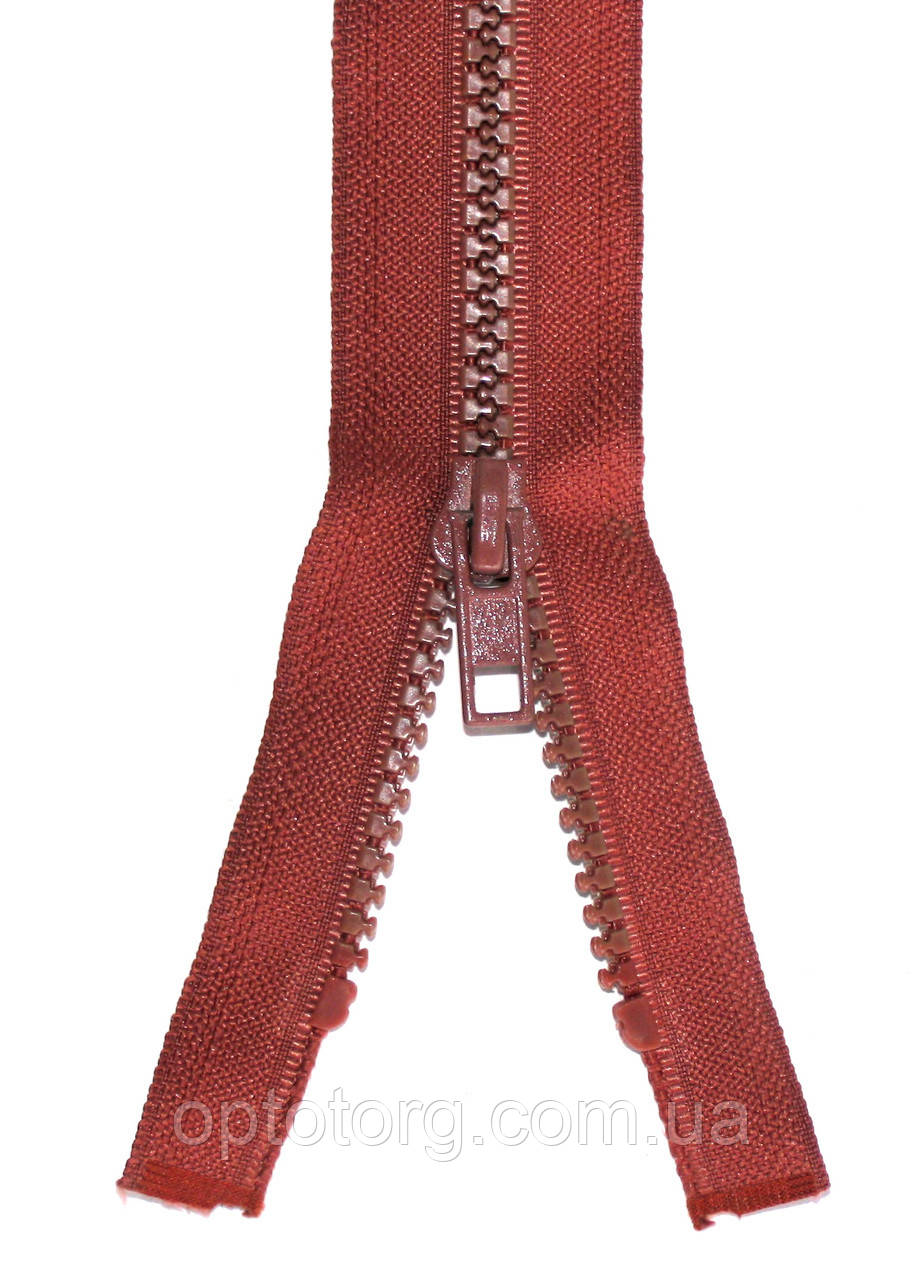 Блискавка тракторна №5 Темно Рудий пластикова довжина 110см 2Б