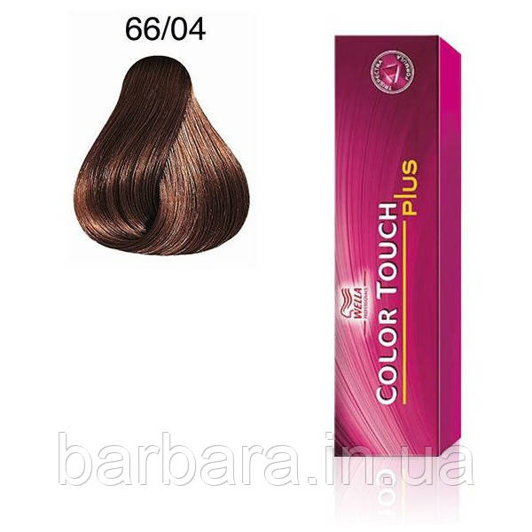 Фарба для волосся Wella Color Touch Plus  66/04 коньяк
