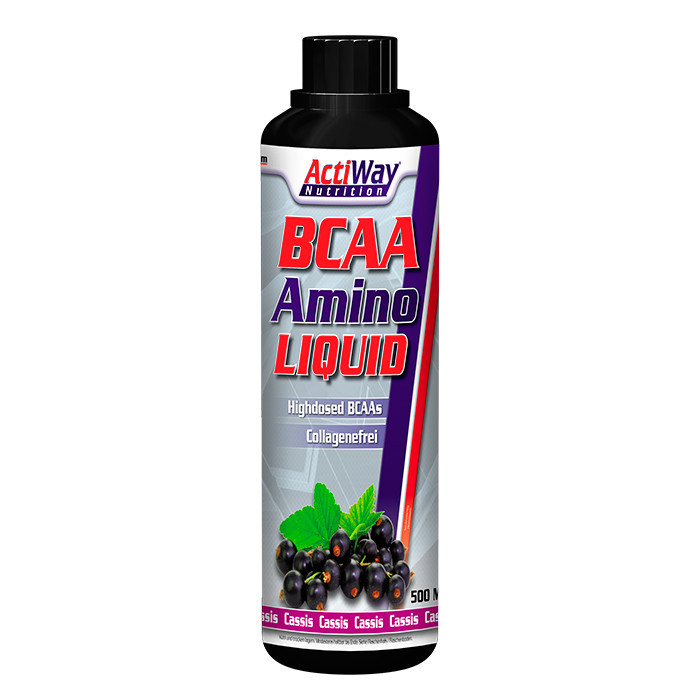 Амінокислоти ACTIWAY BCAA Amino Liquid Cassis 500 ml, фото 1