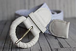 Білий ремінь плетений жіночий NEW, фото 2