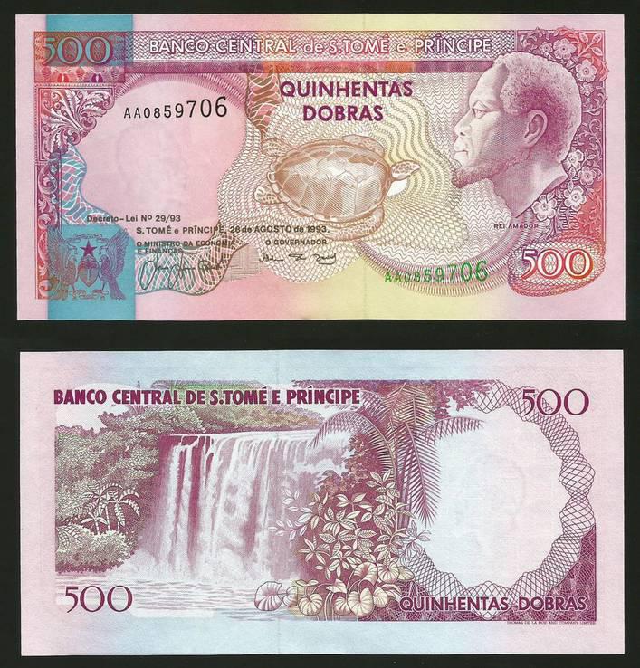 Сан - Томе і Прінсіпі 500 dobras 1993 Pick 63 UNC