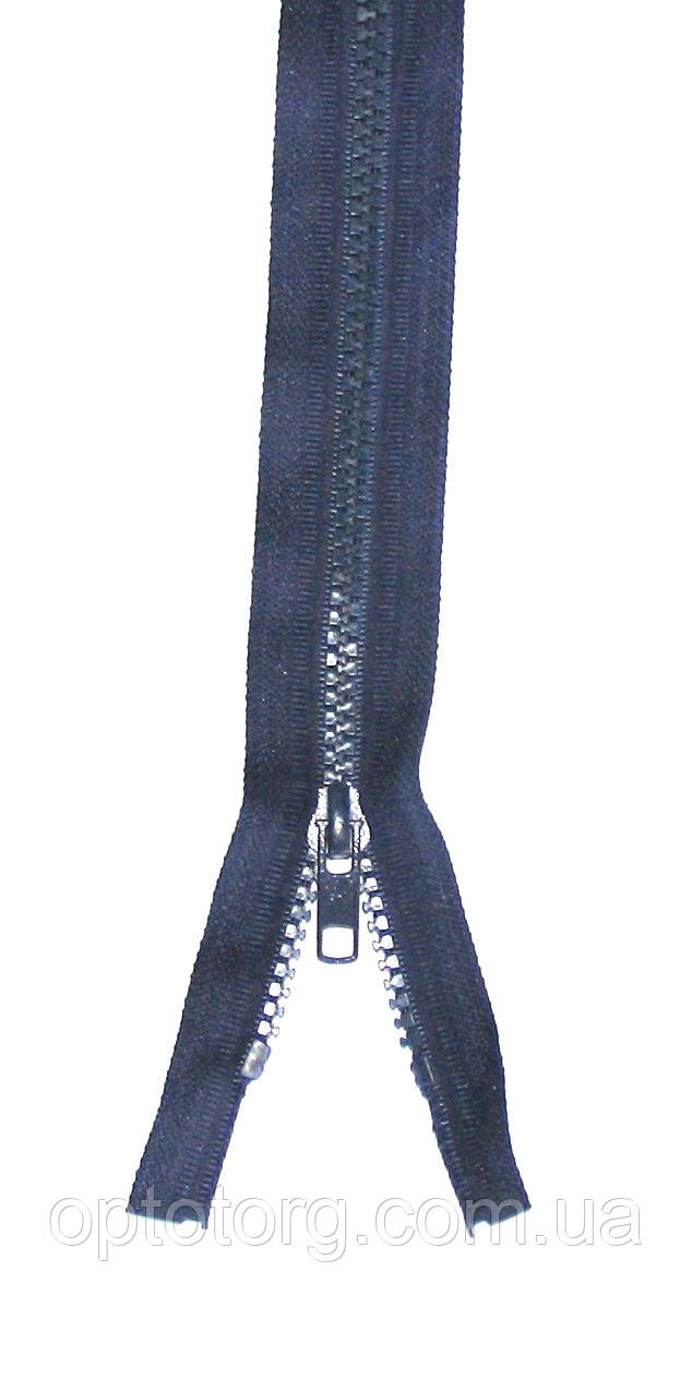 Блискавка тракторна №5 синя пластикова довжина 70см 2Б