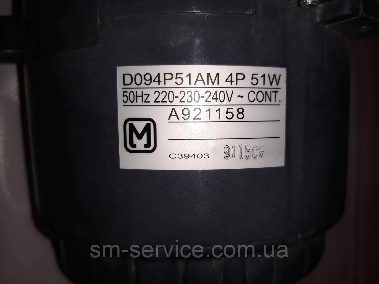 A921158 Двигун канального кондиціонера Panasonic D094P51AM 220V 51W