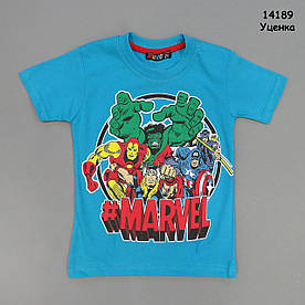 Уцінка - Футболка "Ліга супергероїв" для хлопчика. 104 см