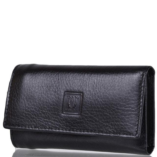 Жіночий шкіряний гаманець ключниця Wanlima 50090270066a3 Black