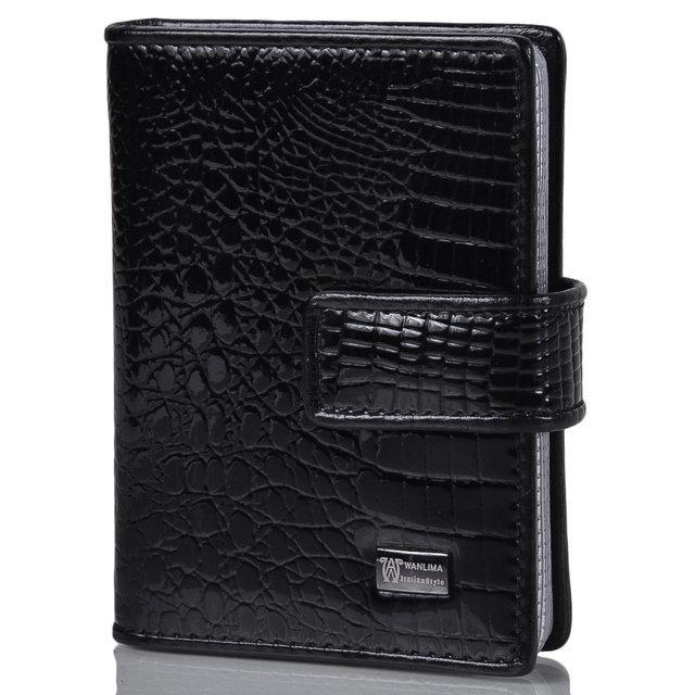 Візитниця шкіряна Wanlima 62081170457b1 Black