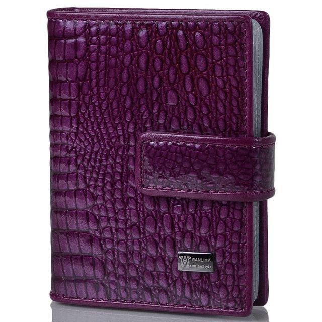 Візитниця шкіряна Wanlima 62081170457b1 Purple