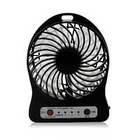 Вентилятор настольный Mini Fan XSFS-01 с аккумулятором 18650 Black