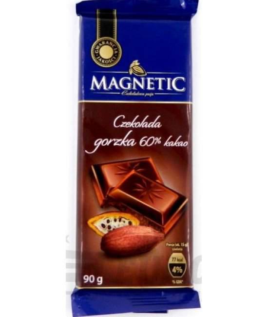 Шоколад чорний 60% какао Magnetic 100гр