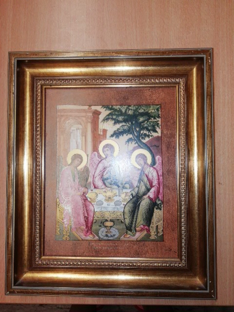 Порцеляновий ікона Трійця С. Ф. Ушаков
