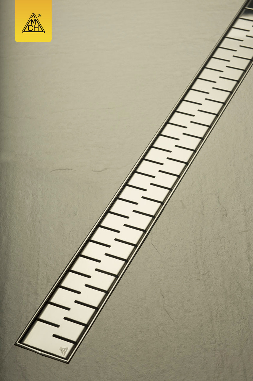 Душовий канал МСН з нержавіючої кромкою і решіткою Медіум 750 мм