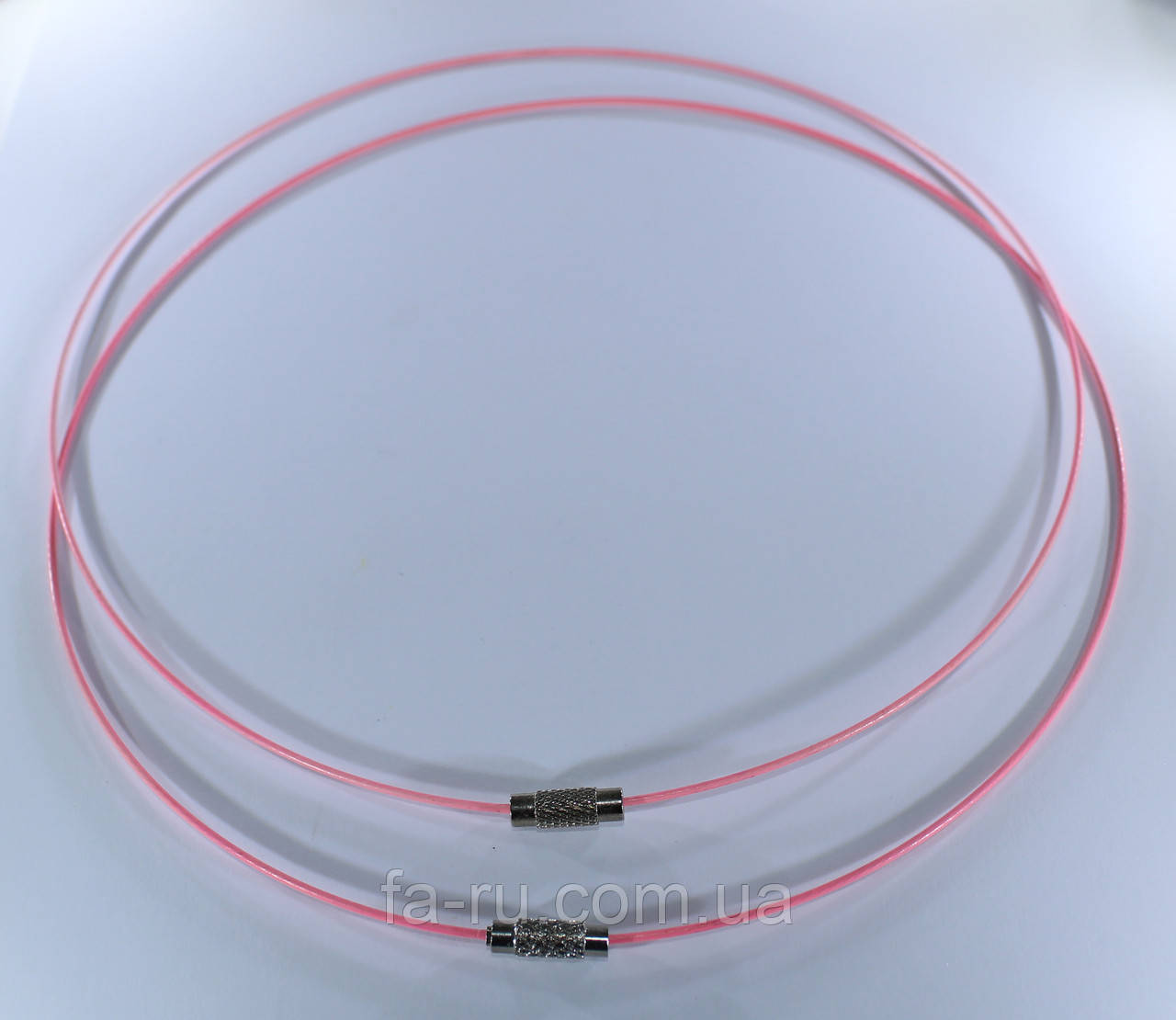 Основа для кольє та кулонів (чокер). Колір рожевий, фото 1