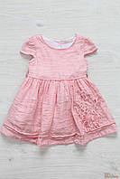 Платье нежно-кораллового цвета для девочки. (74 см.) NK Unsea